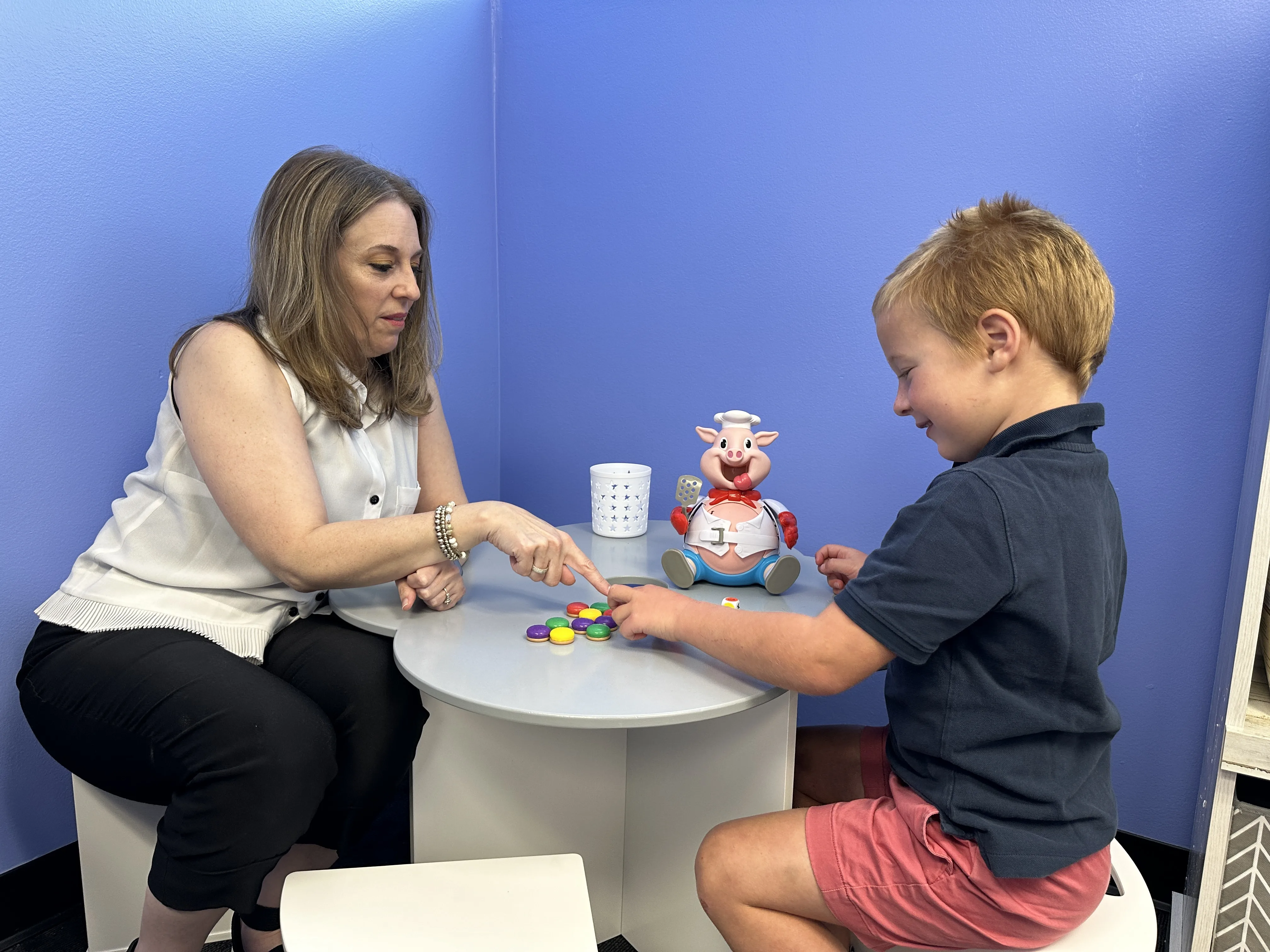 Speech therapy session